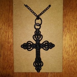 Cross charm necklace